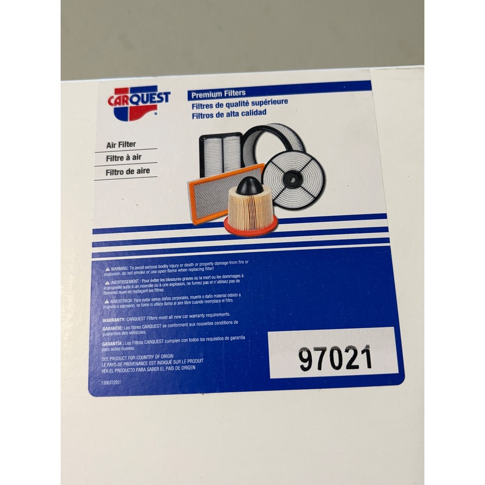 Carquest 97021 Premium Engine Air Filter Mahle LX 1038 Orange Panel Filter NEW